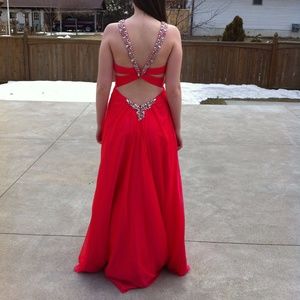 Long Red Prom Dress